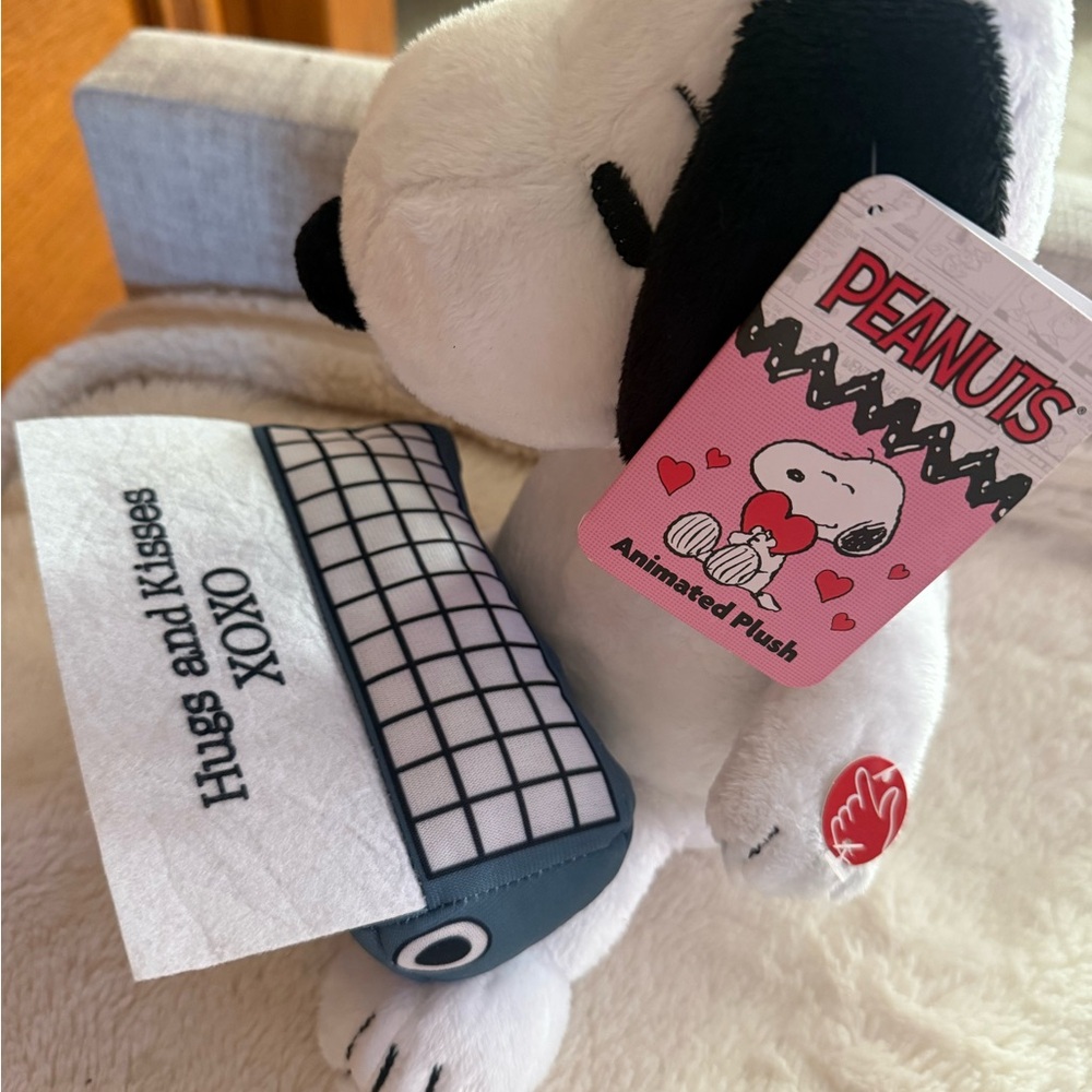 Peanuts Snoopy Musical Hugs and Kisses Plush